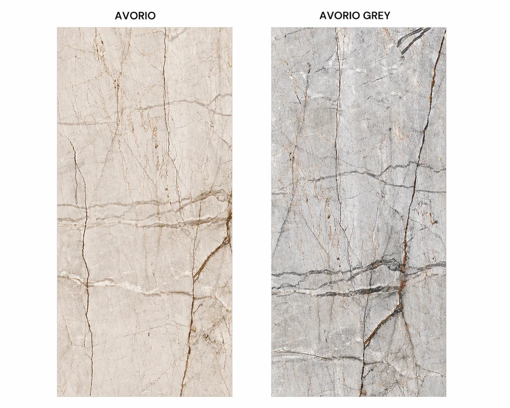 Millo Avorio Series PGVT Glossy Tiles 600x1200mm – Avorio | Avorio Grey