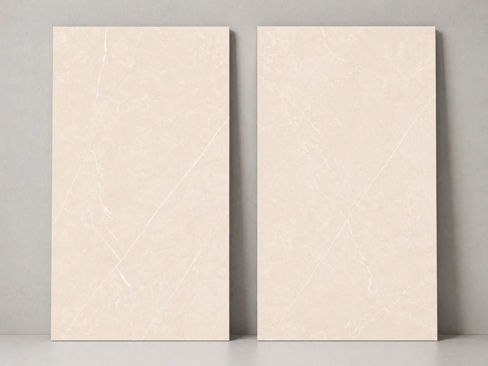 Millo Pietra Series PGVT Glossy Tiles 600x1200mm – Pietra Crema