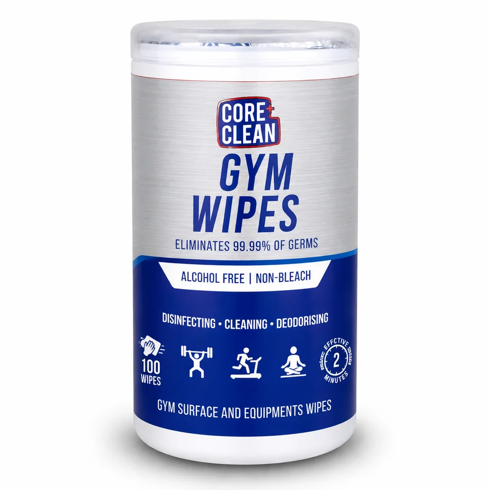 Gym Cleaning Wipes โ Core Clean Disinfectant Wipes for Gym Hygiene