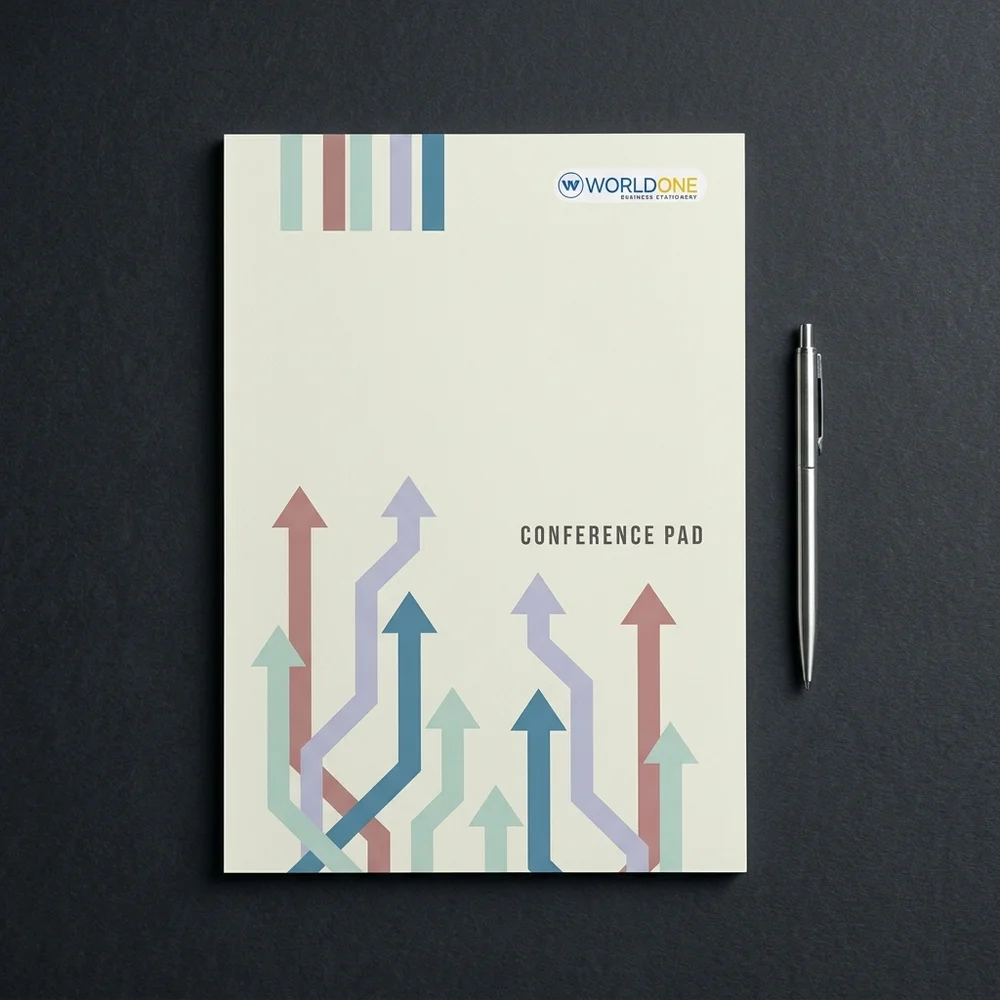 WORLDONE Conference Ruled Pad | 60 GSM A+ Paper | A5 | 20 & 40 Pages | Ruled | MOQ 1000