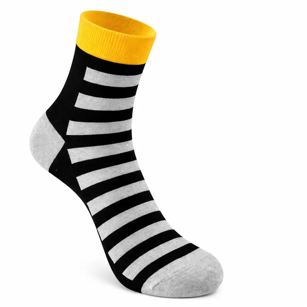Mens Full Non- Terry Crew Socks for Comfort