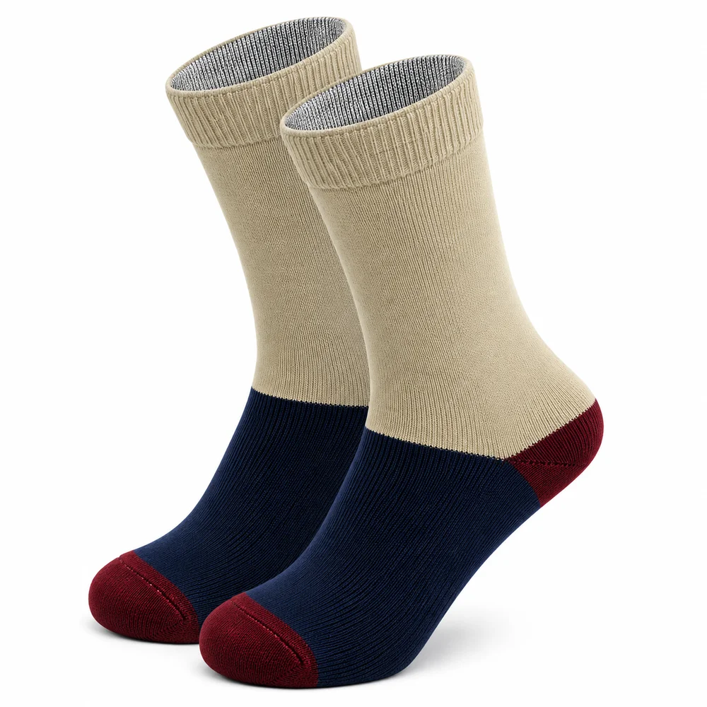 Men's Half-Terry Cotton Crew Workwear Socks | Comfortable Everyday Work Socks