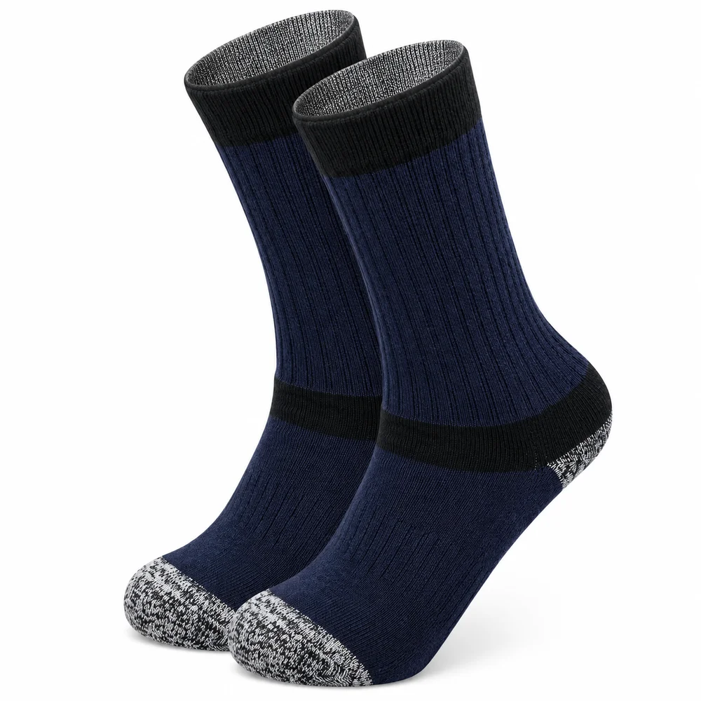 Men's Half-Terry Crew Workwear Socks | Comfortable & Durable Work Socks