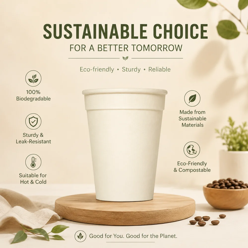 200 ml Long Cornstarch Cup Biodegradable Compostable Disposable Beverage Cup for Wholesale