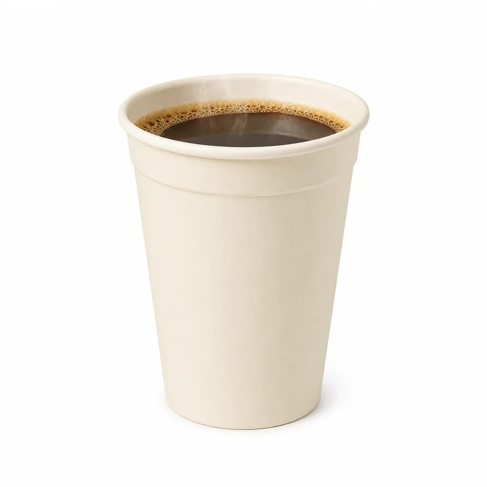 200 ml Wide Mouth Cornstarch Cup Biodegradable Compostable Disposable Beverage Cup for Wholesale